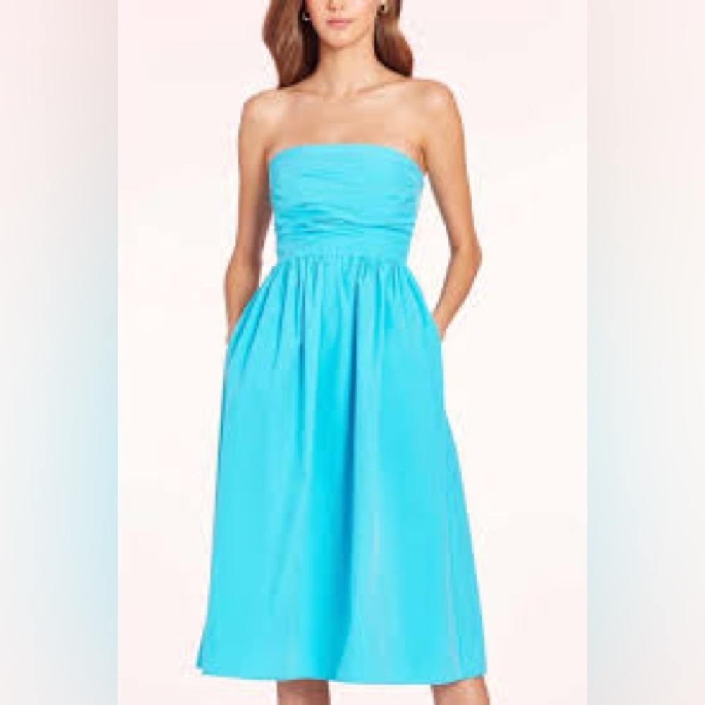 Amanda Uprichard Blue Gaston Dress